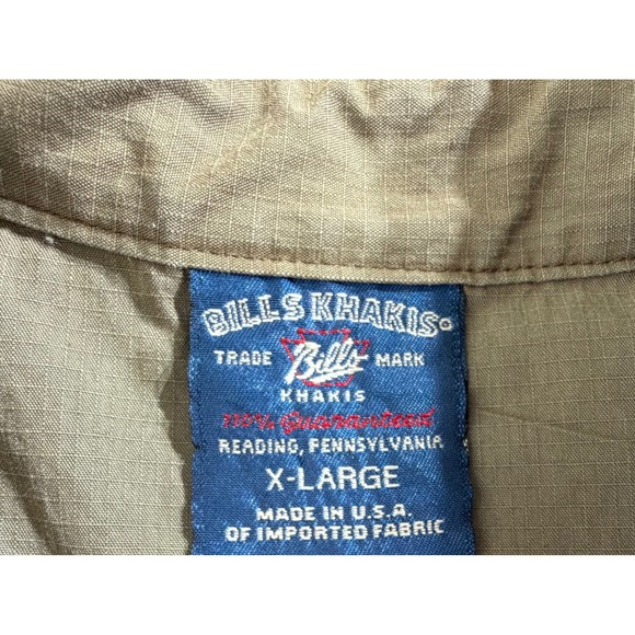 Bills Khakis Button Up Size XL Lot of 2 Olive Gold Ripstop Casual Outdoors READ - Picture 12 of 16